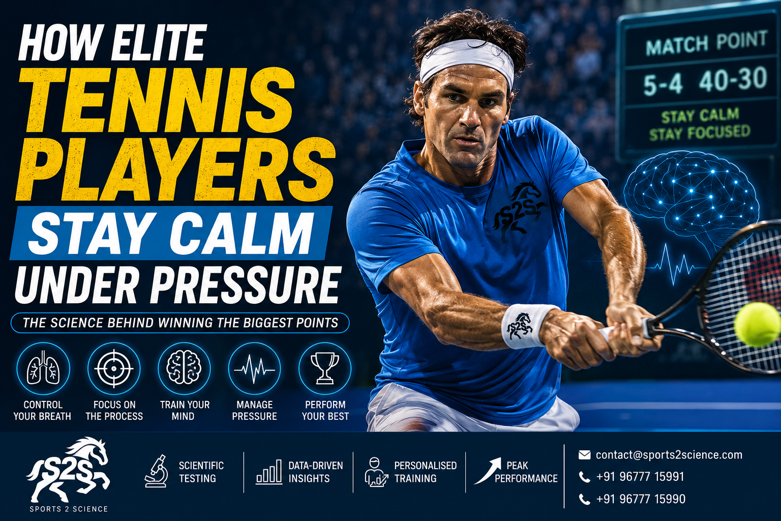 How Elite Tennis Players Stay Calm Under Pressure: The Science Behind Winning the Biggest Points