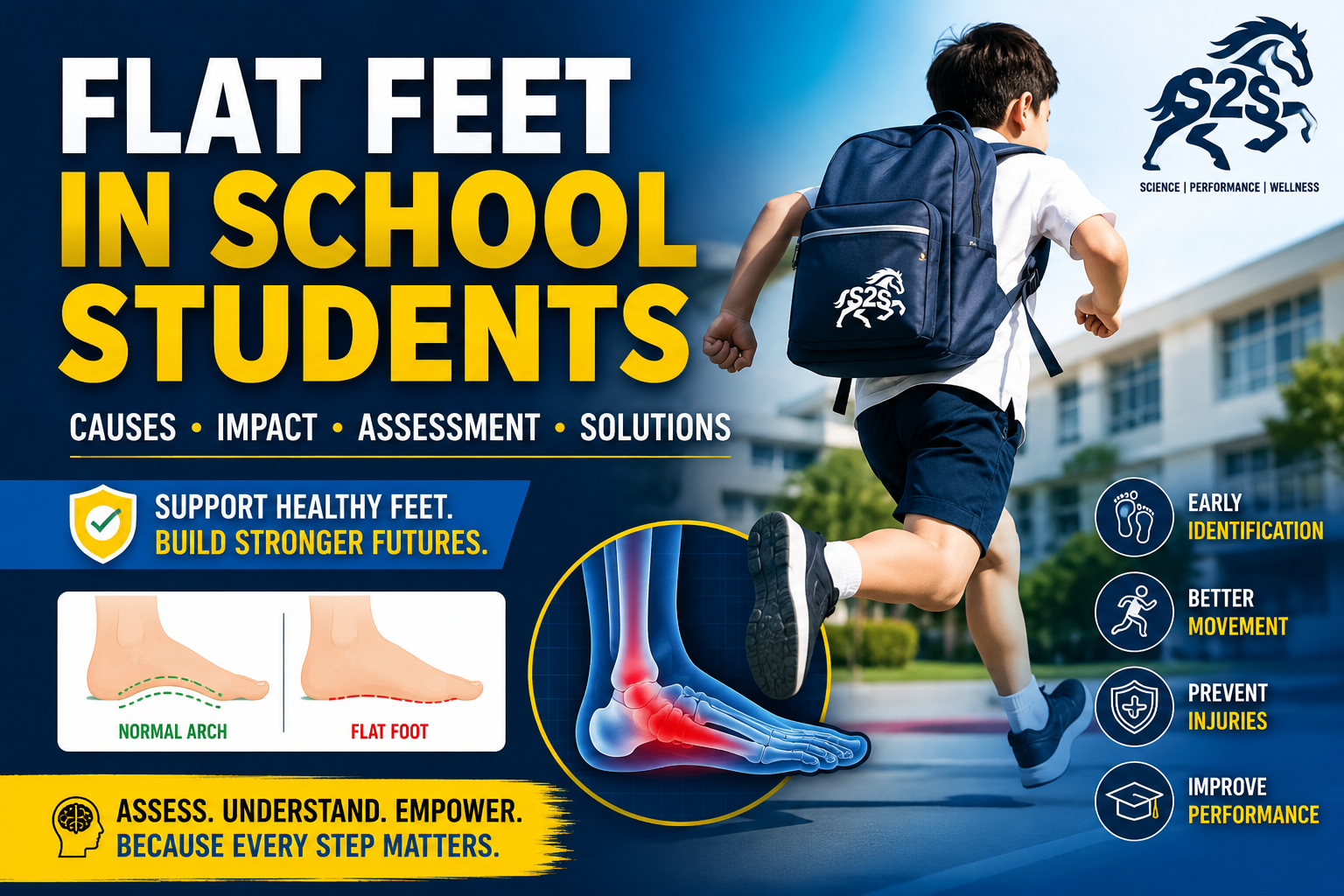 Flat Feet in School Students: Understanding the Science, Myths, Risks, and Solutions for Healthy Development