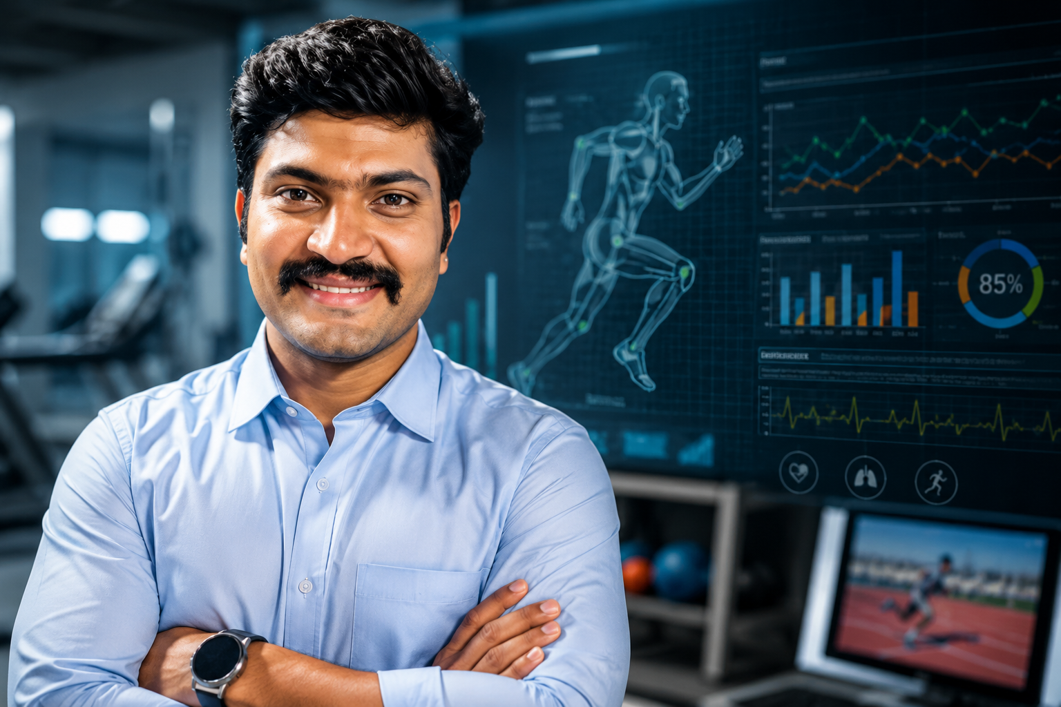 Aakash Ganesan, Sports Scientist and Biomechanist at Sports2Science, discussing how humidity affects athletic performance, fatigue, reaction time, endurance, and sports biomechanics