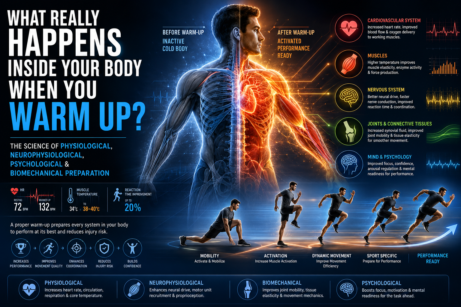 What Really Happens Inside Your Body When You Warm Up?