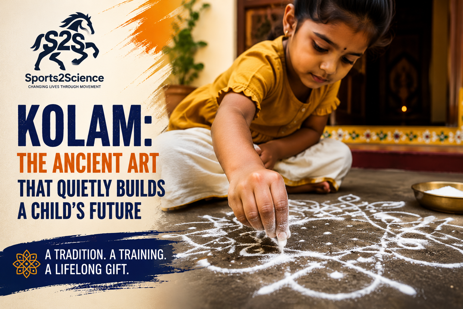 How Kolam Helps Children Develop Fine Motor Skills, Finger Dexterity and Brain Development