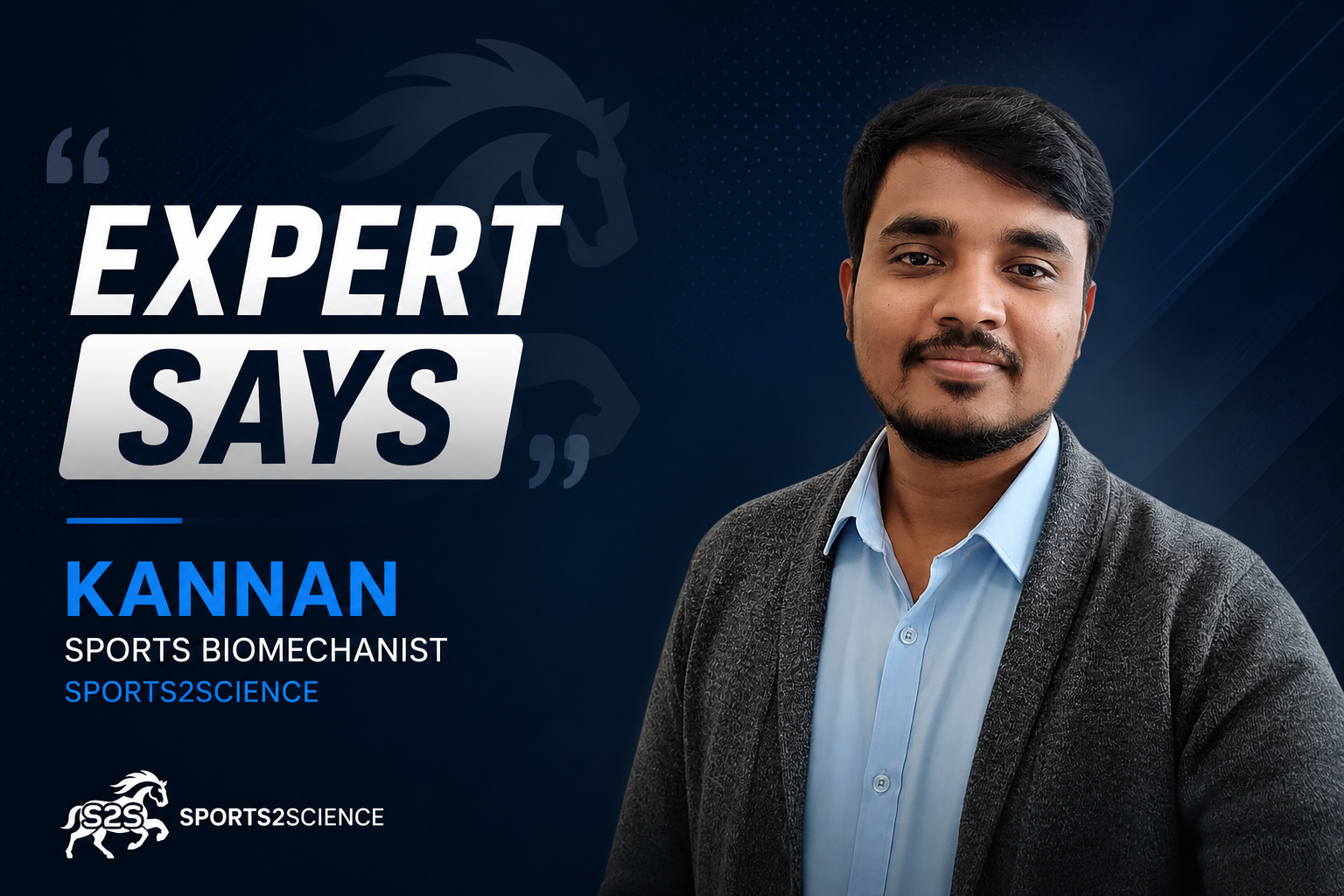 Kannan, Sports Biomechanist at Sports2Science, explaining the role of neuromuscular activation, movement preparation, and recovery strategies for injury prevention and athletic performance